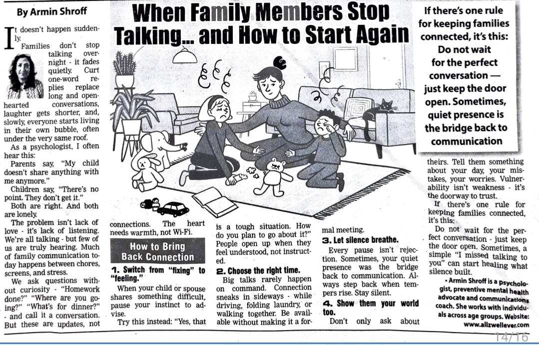 When Family Members Stop Talking
